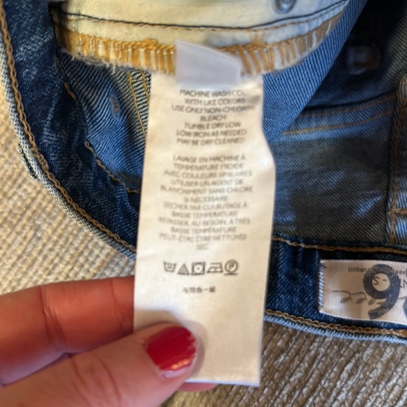 We the Free Bootcut Jeans size 26 high rise button fly - Picture 8 of 13